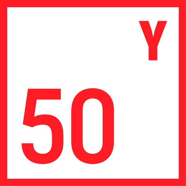 50Ylogo - white